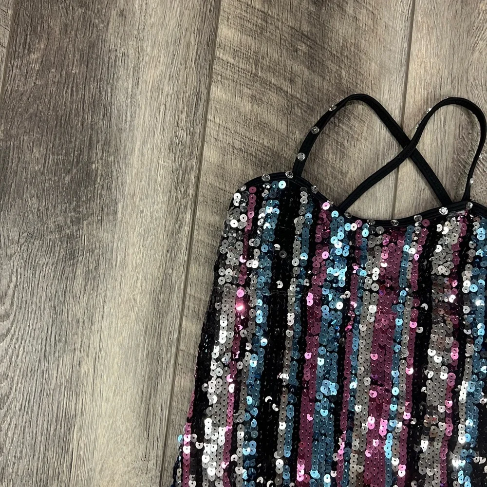 Weissman Kids Black Sequin Dance‎ Costume